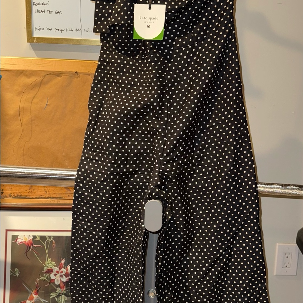 Kate Spade Black and White Polka Dot Romper